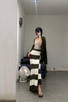 SWAYING/KNIT Mohair Striped Skirt SW212XZ01
